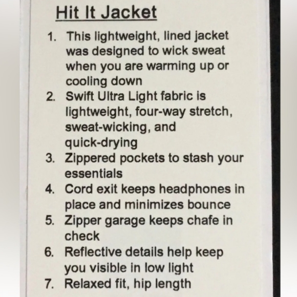 Lululemon Hit It Jacket Black - Picture 16 of 16